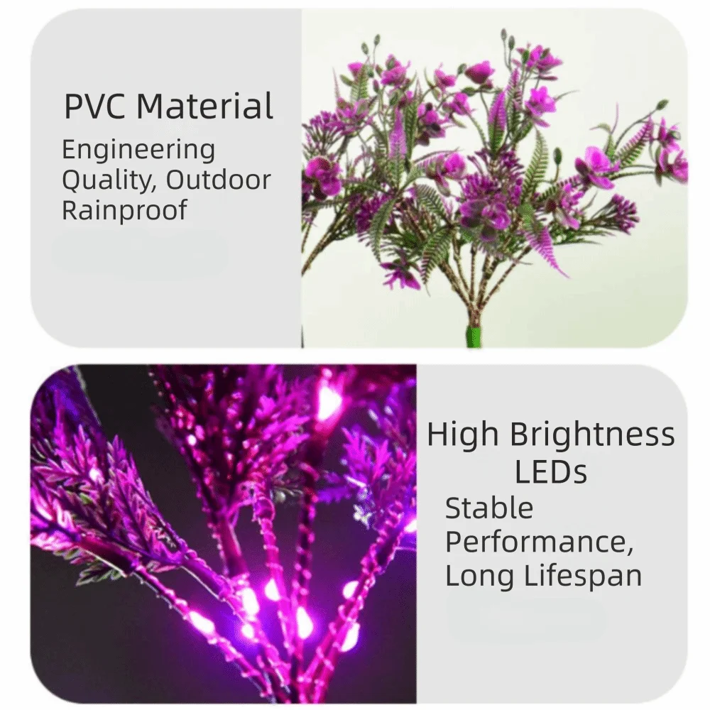 

Solar Powered Solar Butterfly Lamp New Model Decorative Light Solar Flower Lamp Floor Lamp Waterproof IP65