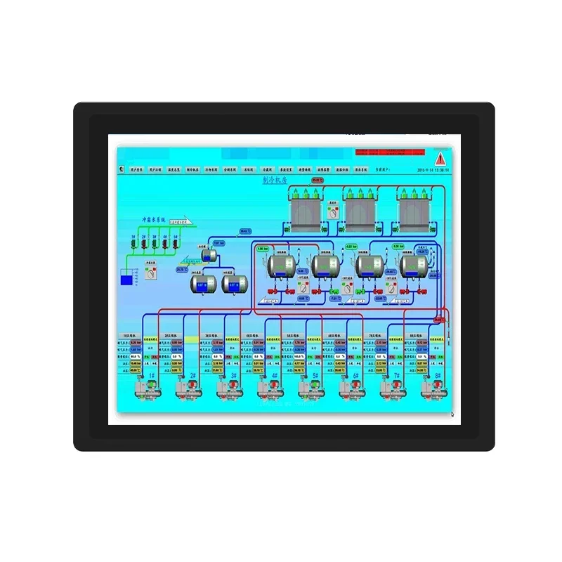 

OEM 10 Inch Programmable Multi-analog Automatic Control Industrial PLC HMI All-in-one Machine for Thermostatic Equipment