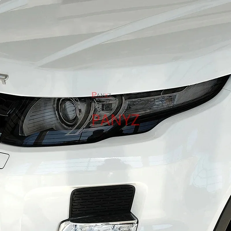 For Land Rover Discovery 4 5 Defender Range Rover Sport Evoque Velar Car Headlight Protective Film Smoked Black TPU Sticker