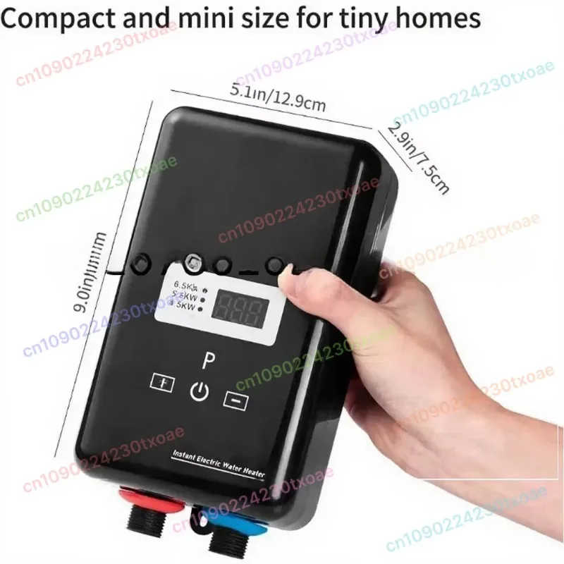 Magnetic Induction Electric Water Heater 240V Die Cast Aluminum Heating Body Household Hot Water Equipment