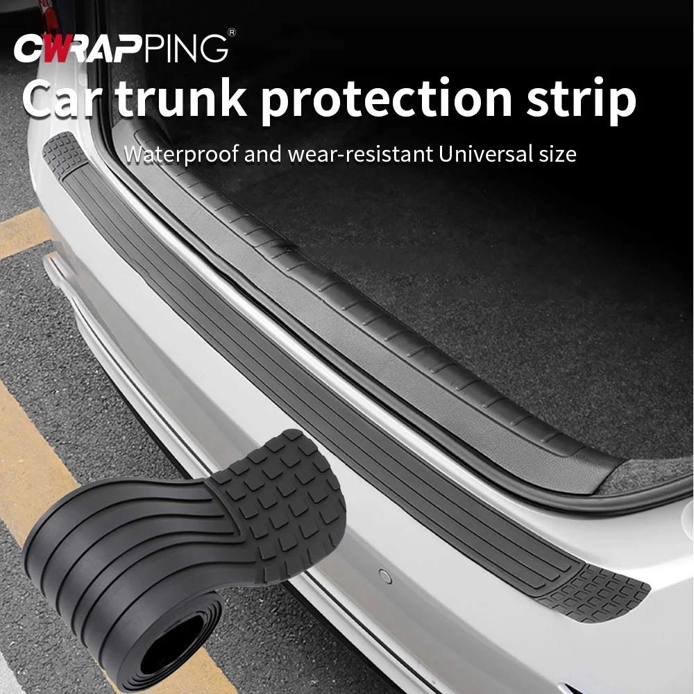 

Anti-Collision Protector Anti-Scratch Car Rear Bumper Guard Plate Cover Trim Car Trunk Protector Strip Universal Car Accessories