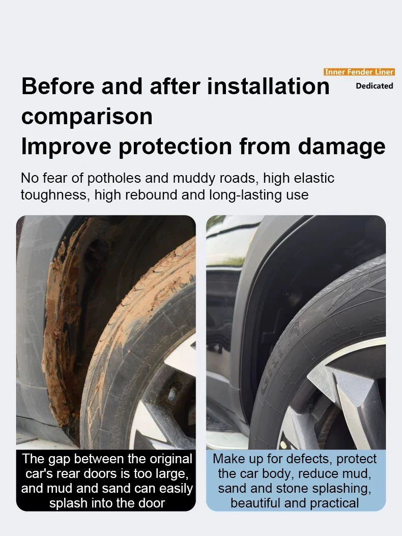 واقيات الطين المضادة للتجمد للسيارة Zeekr 001 2021 2022 2023 2024 واقيات الطين للعجلات الأمامية والخلفية ملحقات واقيات الطين