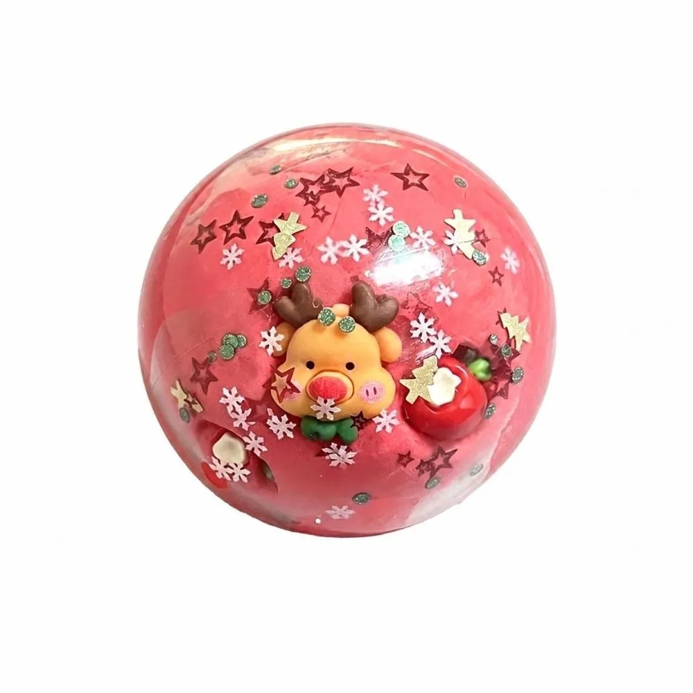 Transparent Christmas Squishy Squeeze Ball Santa Decor Xmas Tree Stress Relief Fidget Toy Cute Unique Slow Rebound Toy Holiday