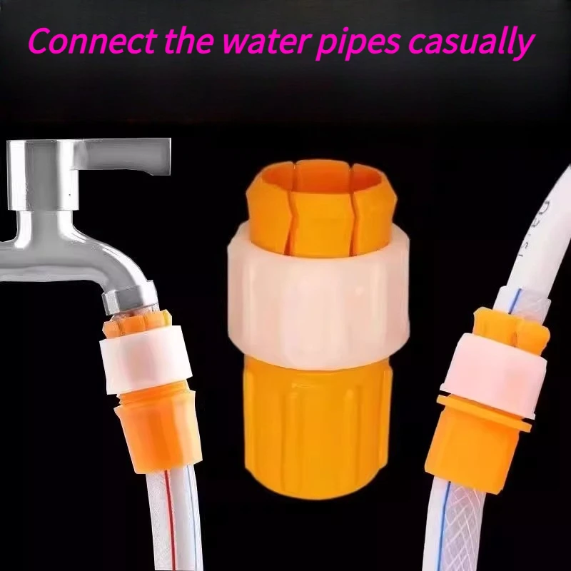 New Universal Faucet Quick Connector Push Fit Water Pipe Joiner, No Hot Melt Plumbing Fitting