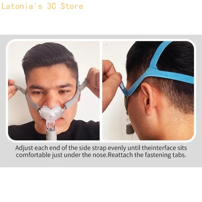 Minimal Contact Nasal Pillow Mask Set for P10, P2 Home Sleep Respirator, CPAP Replacement Mask with Three Sizes Cushion and