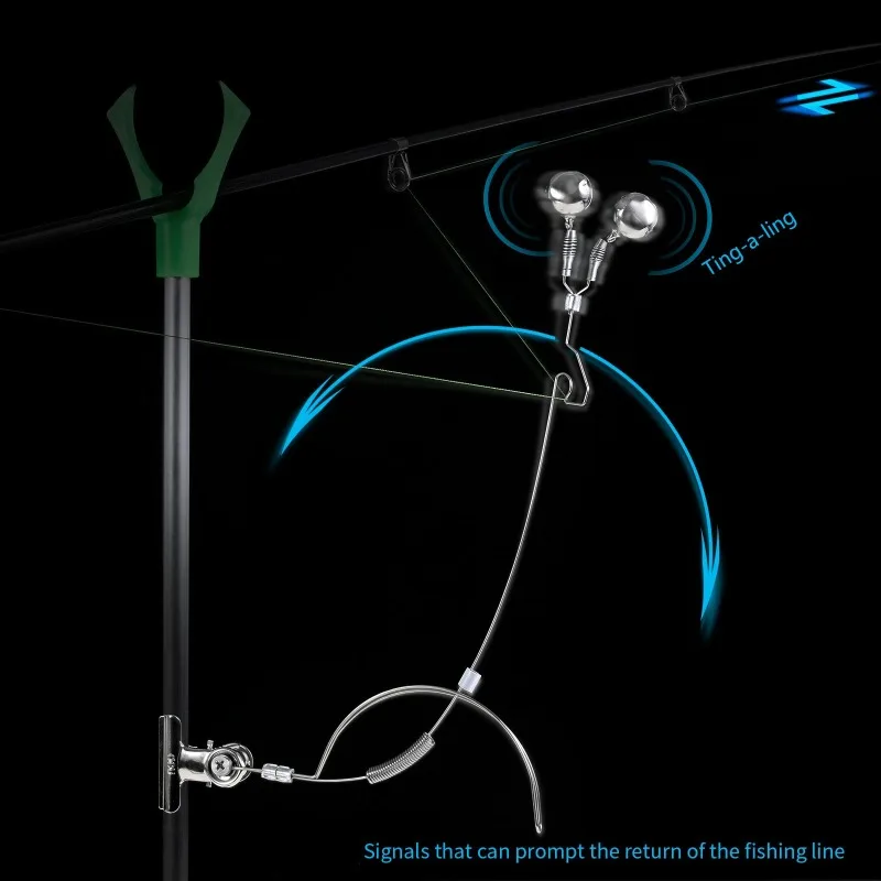 Alarma de picada ajustable de acero inoxidable para pesca marina - imagen 3