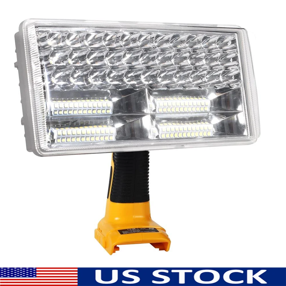 LED Work Light 4200LM Flashlight Dewalt 20V Max Lithium-ion Battery with USB Port Zinc Alloy Emergency Camping Spotlight