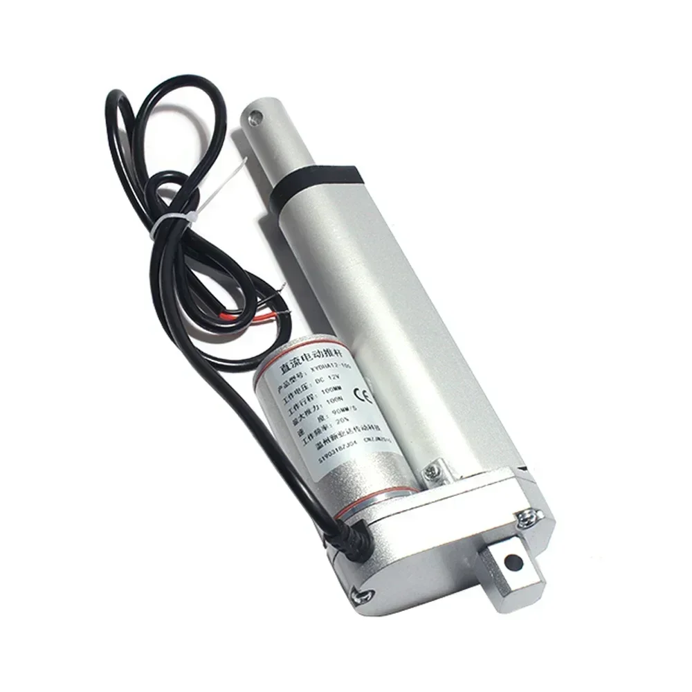 المحرك الخطي قضيب دفع كهربائي DC12V 24 فولت محرك خطي قضيب تليسكوبي 1000N للمصعد معالج القمامة نافذة منزلقة #4