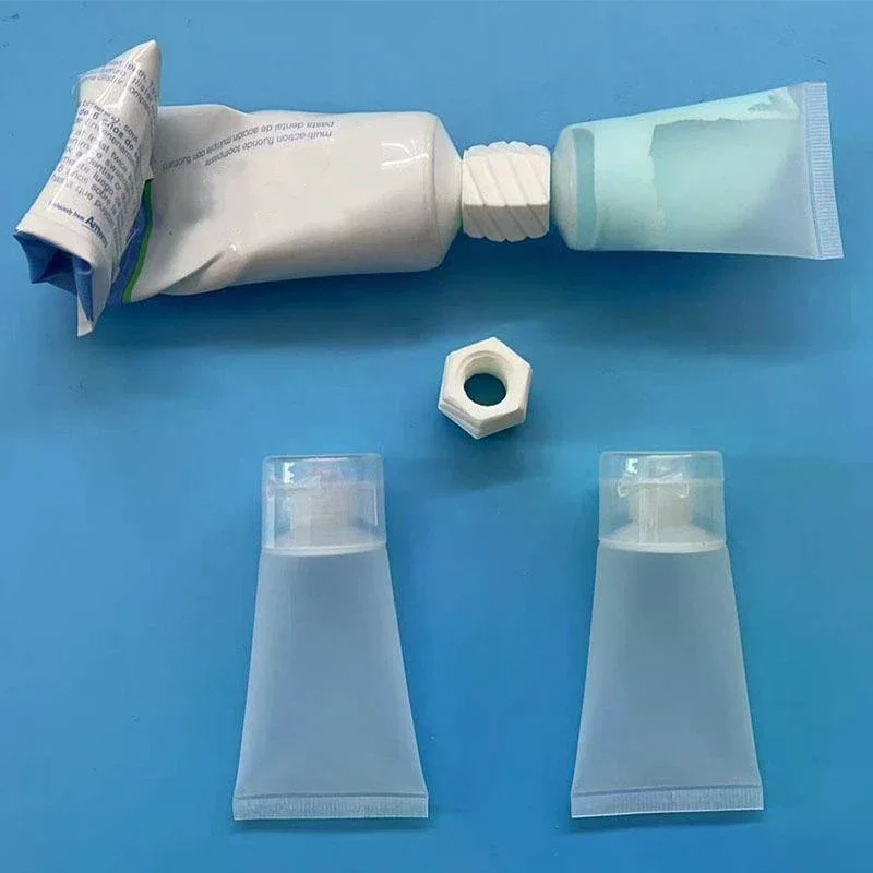 30ml Empty Soft Tubes Bottles Reusable Travel Toothpaste Facial Cosmetic Containers Toothpaste Dispenser For Travel Use 3/6Pcs