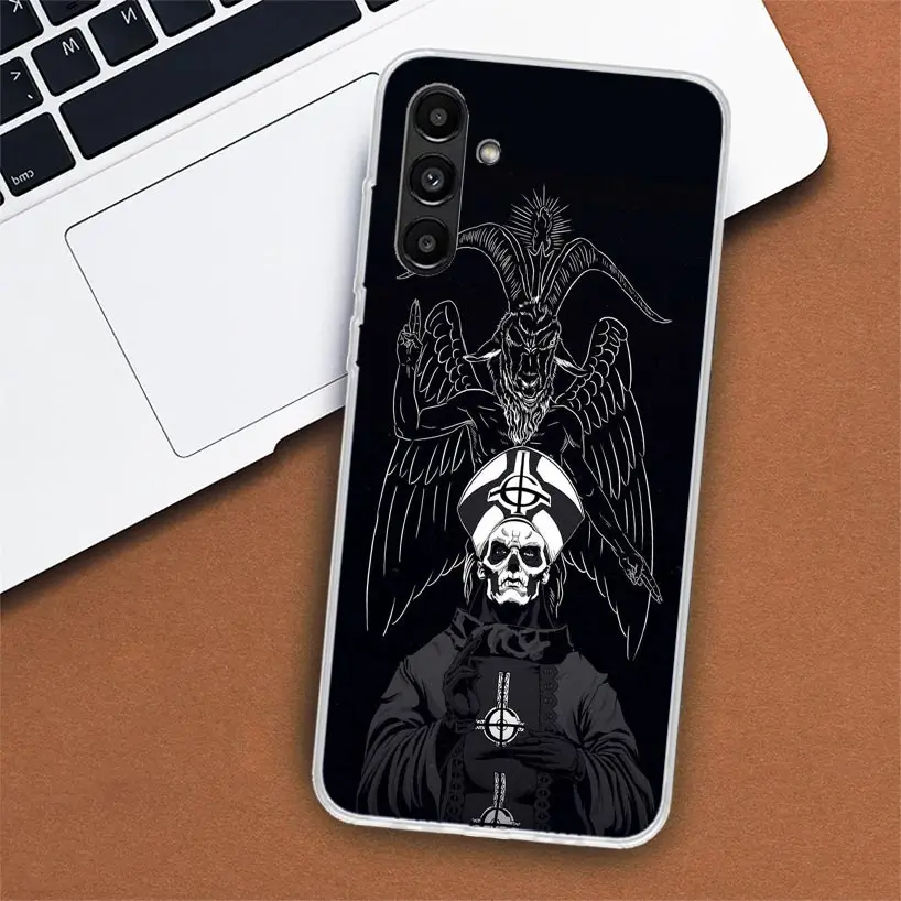 Ghost Papa Emeritus Phone Case For Samsung Galaxy A55 A54 A53 A52 A15 A14 A13 A12 A35 A34 A33 A32 A25 A24 A23 A22 A04S A03S A02S