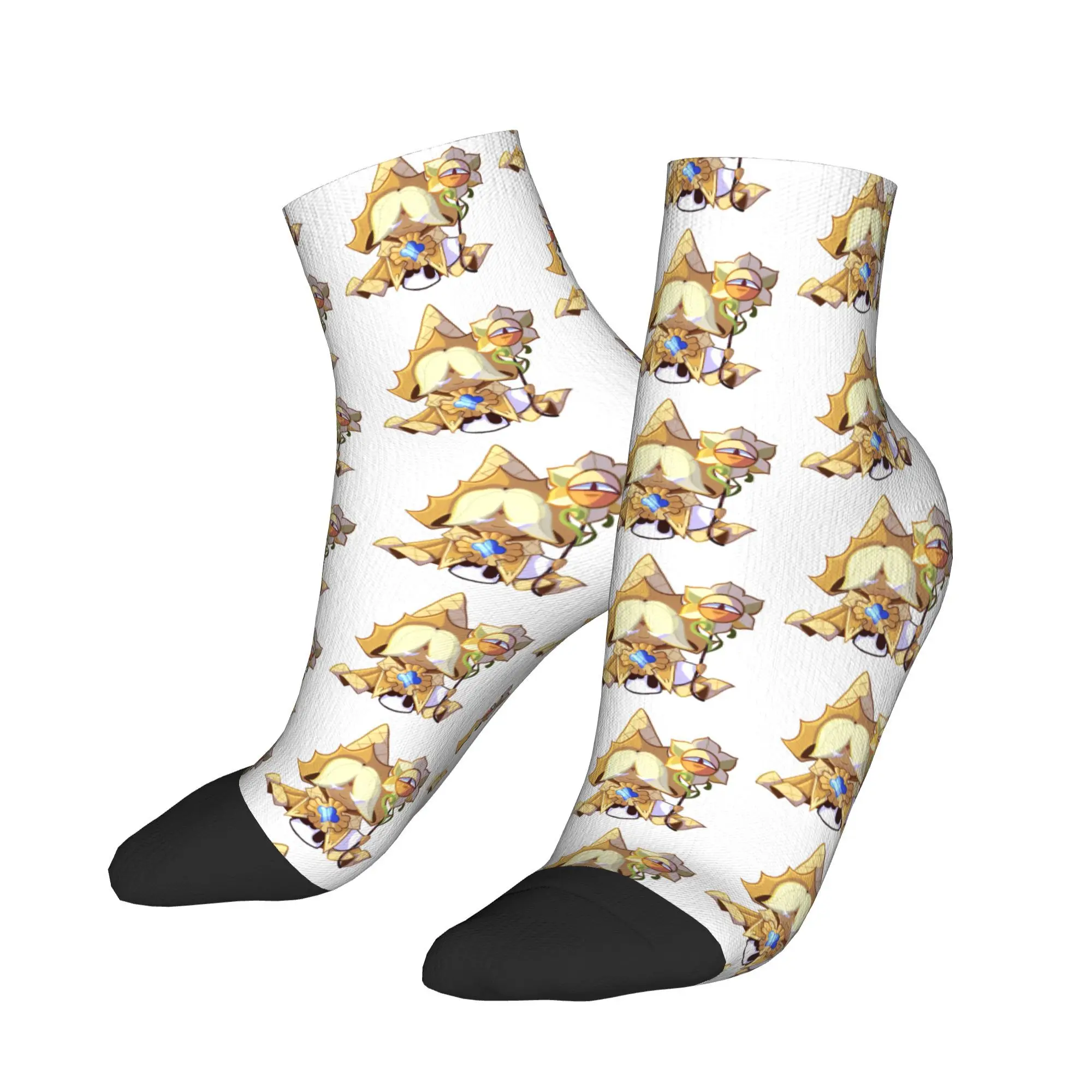 

Cookies Run Kingdom Casual Socks For Unisex Men Gothic High Quality Ankle Socks Summer Skateboard Custom Non Slip Sock