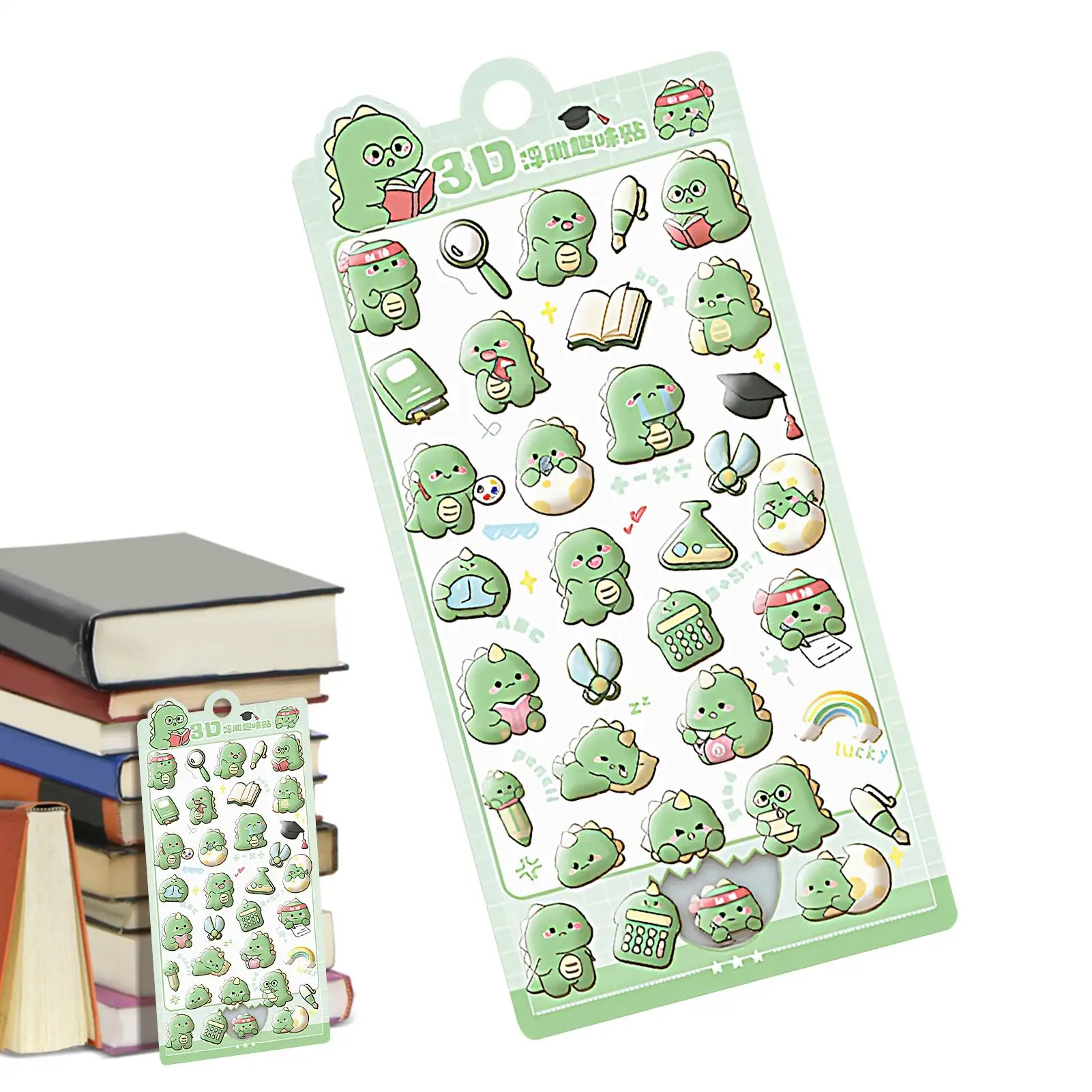 3D Stickers For Kids Arts Crafts Tape Scrapbooking Cute 3D Embossed Sticker For Decoration Smartphone Birthday Classroom