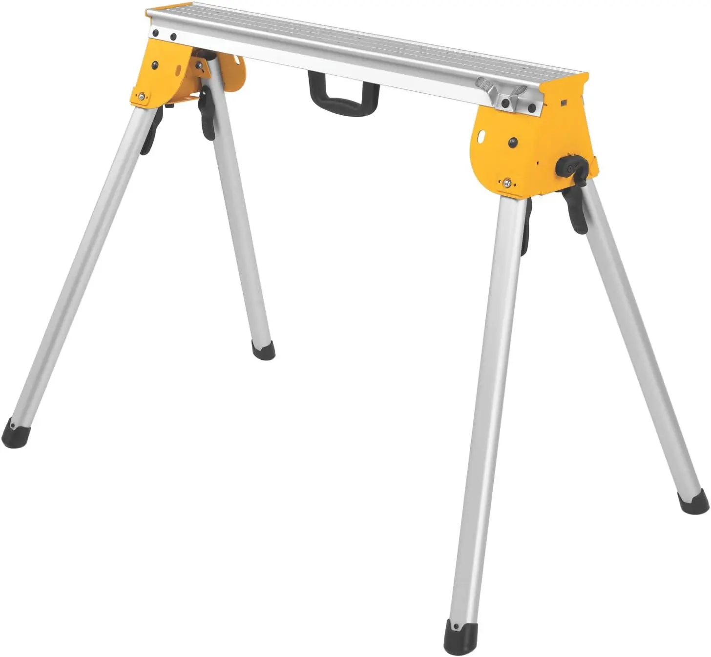 

Heavy Duty Miter Saw Stand with Compact Foldable Design for Jobsite Transport