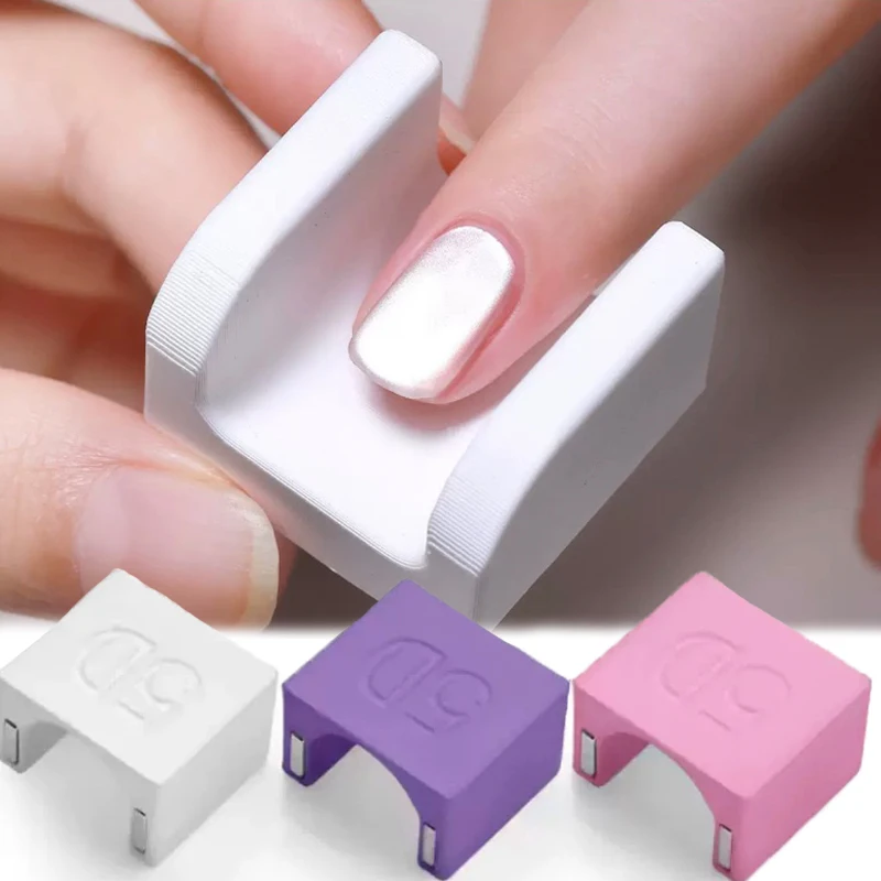 

1pcs Nail Art Magnetic Stick White/Pink Nails Art Suede Magnet Suitable for DIY 3D Magnetic Cat Eye Gel Nail Polish Magnet Tools