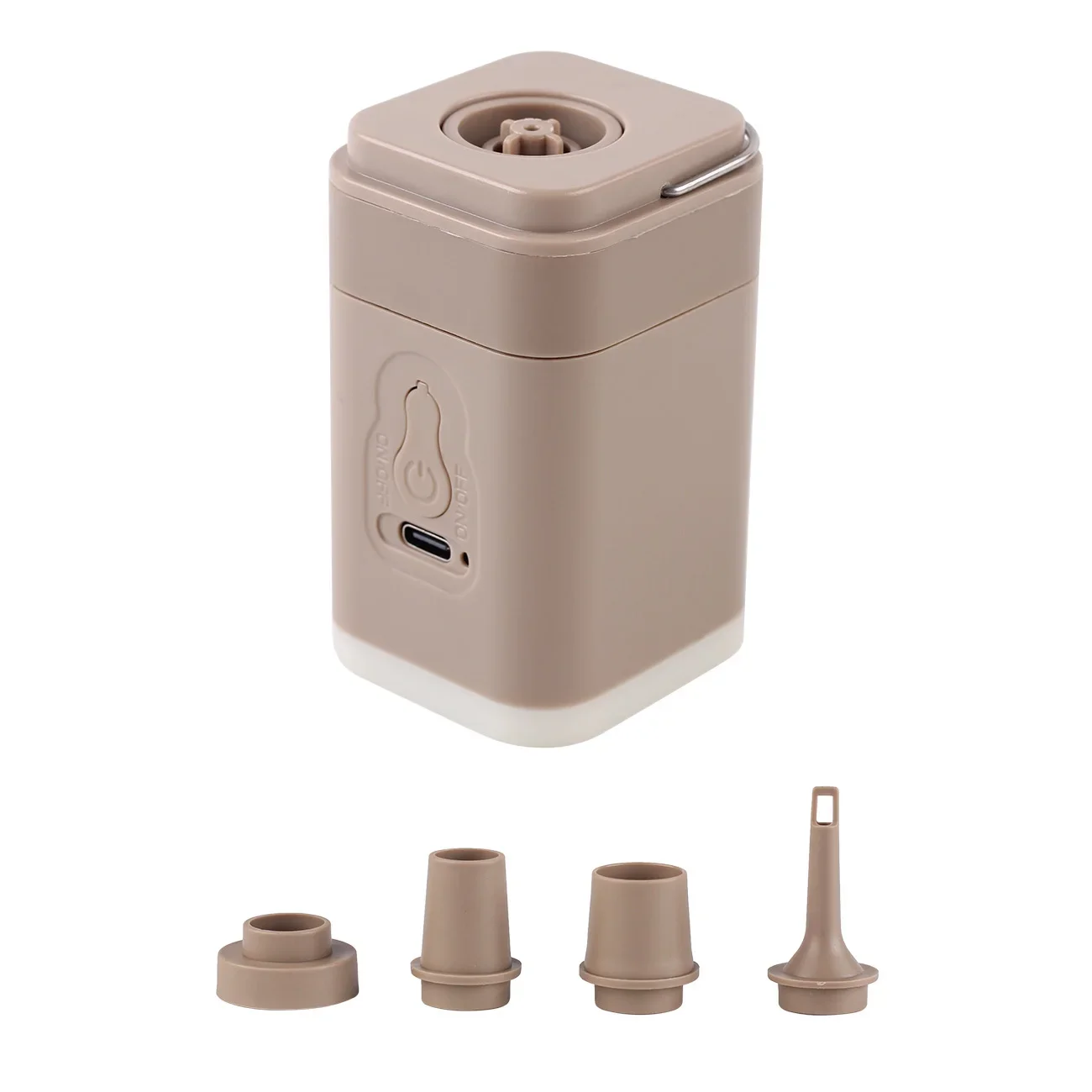 1Q-Mini Air Pump for Inflatables Portable, Electric Type-C Rechargeable Quickly Inflate Deflate for Pool Floats Air Mattress