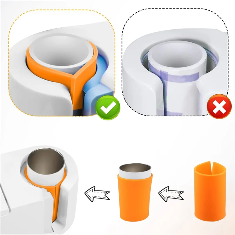 Envolturas para vasos de sublimación de 3 piezas, envolturas para vasos de tazas de silicona en 3 espesores compatibles con prensa de tazas coloridas