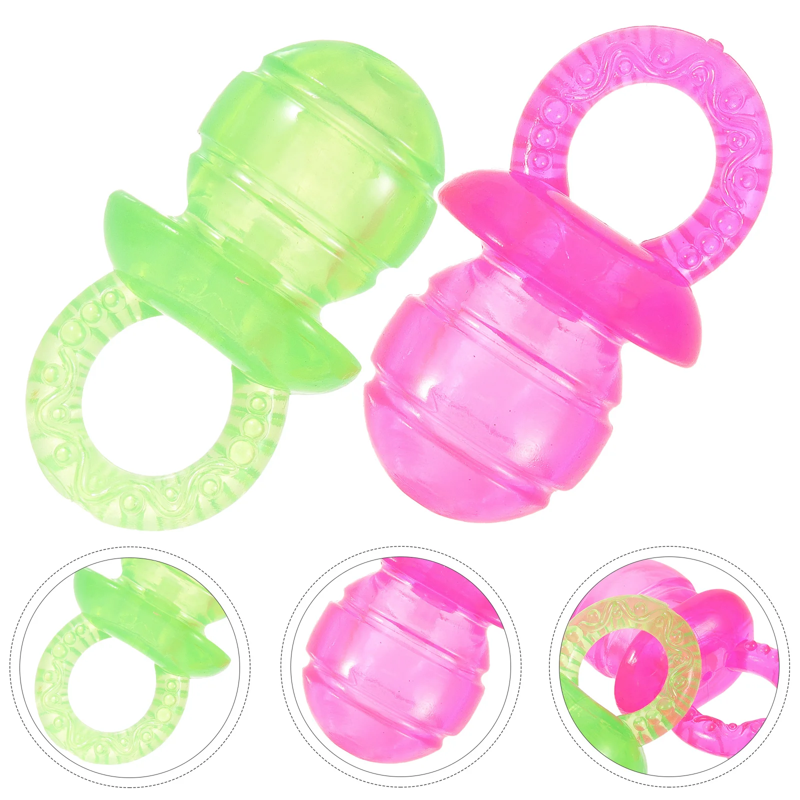 2 Pcs Dog Chew Toy Puppy Pet Teether Toys for Small Dogs Cute Teething Puppies Pacifiers Supplies