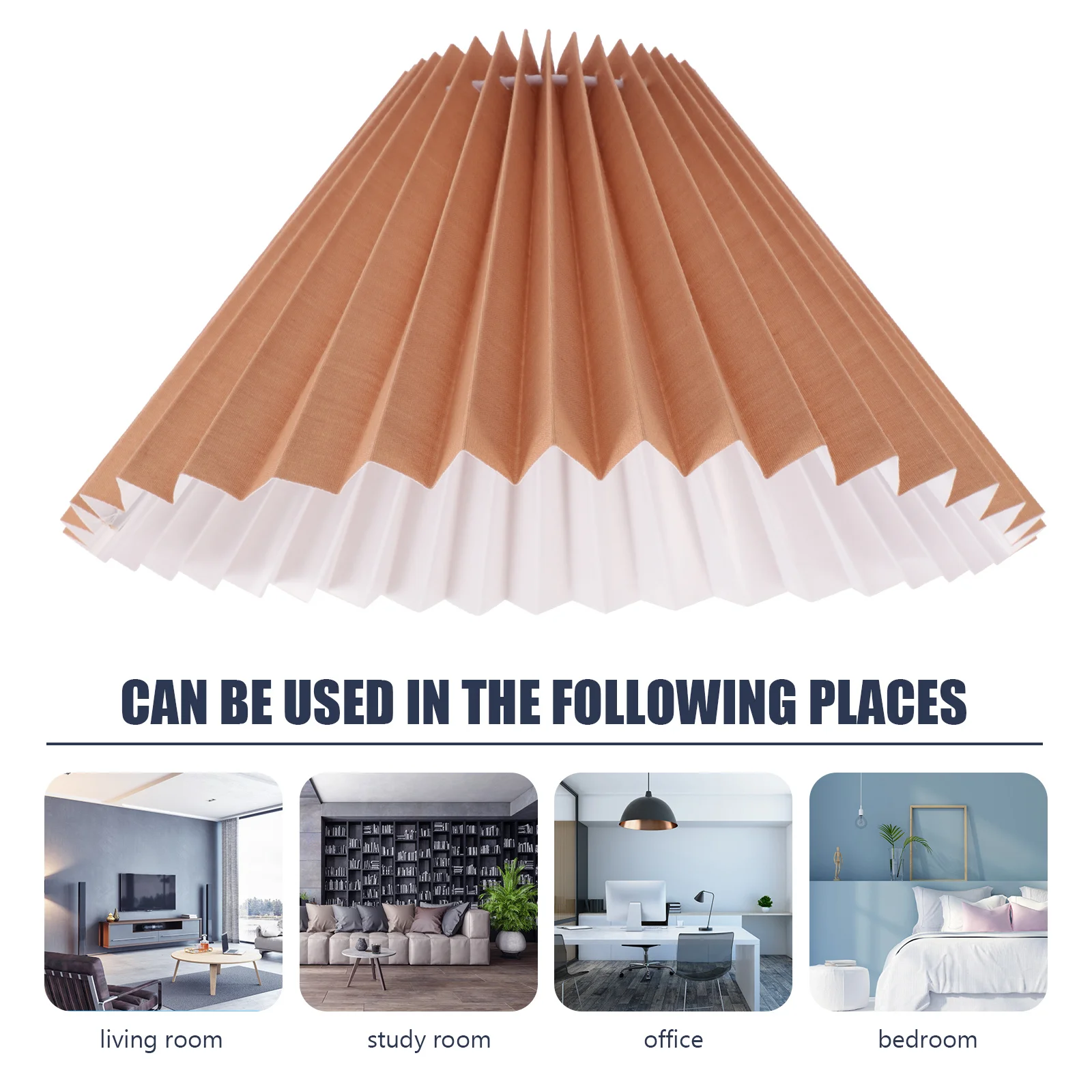 

Pleated Fabric Lamp Shade Modern For Ceiling Wall Floor Lights Bedroom Living Room Hotel Decoration Lampshade Cover