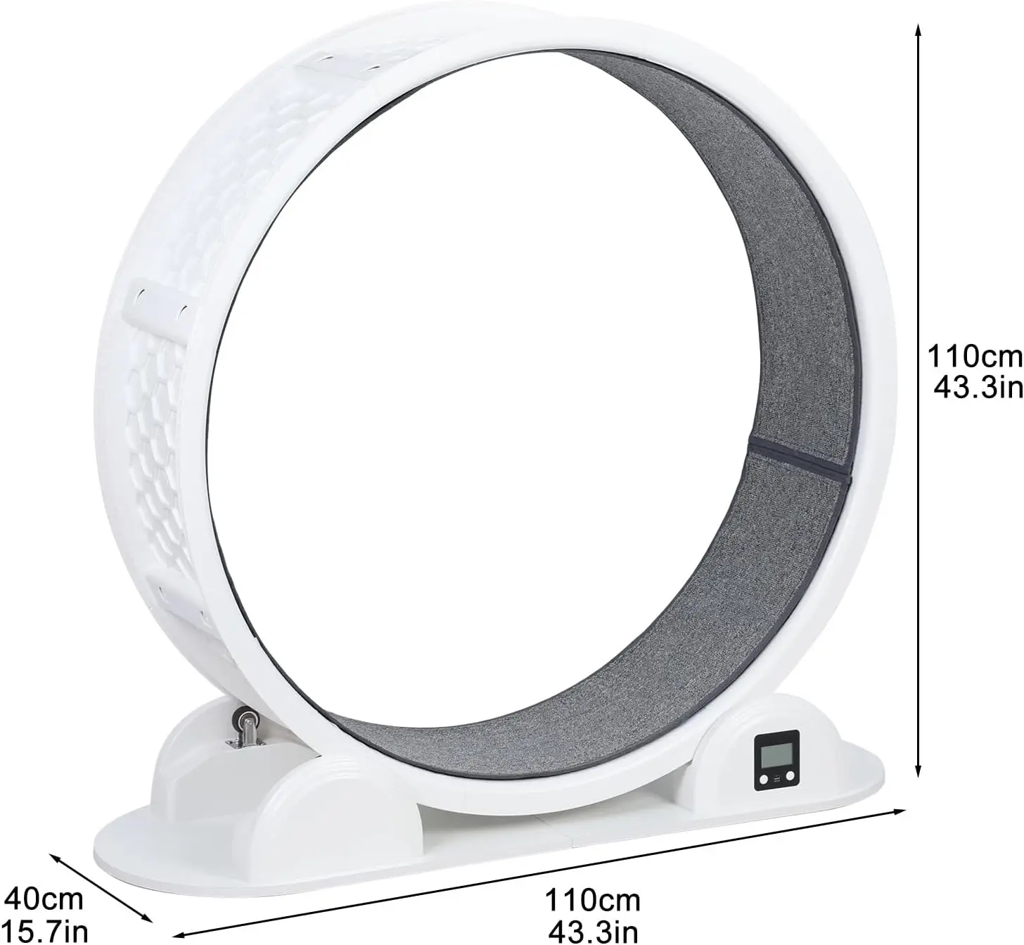 

Cat Exercise Wheel Plastic Pet Treadmill Large Cat Treadmill Indoor Cat Running Pet Fitness Wheel White