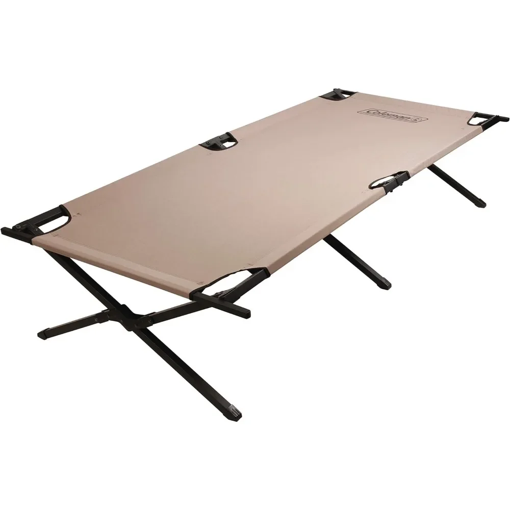 Easy-to-Assemble Folding Cot Supports Campers Up to 6ft 2in or 300lbs Lit Camping Beds Lounging Folding Bed for Sleeping Tent