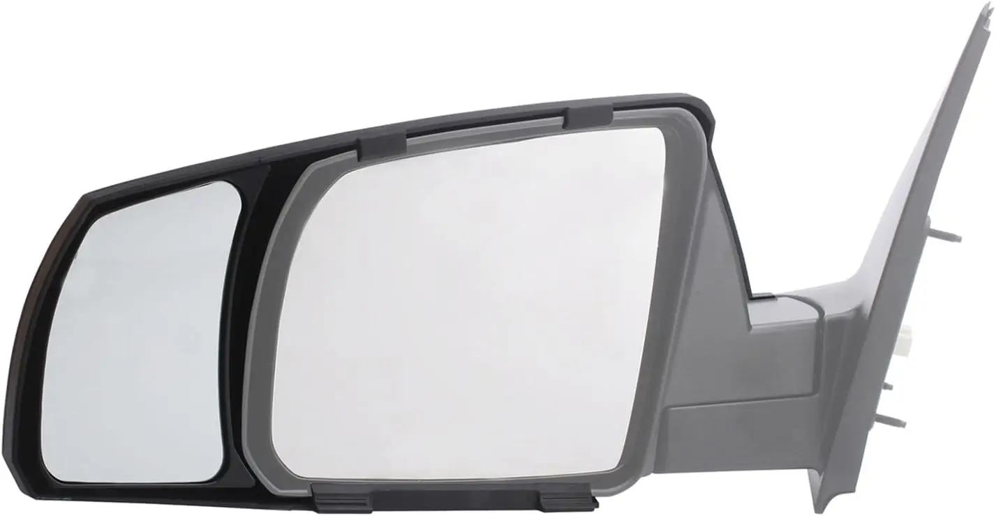 Towing Scene, Durable Material, Black, Patented Design Custom Fit Towing Mirror