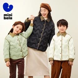 Mini Bala Down Jacket for Boys and Girls 2024 Windproof and Warm Parent-Child Baby Down Jacket