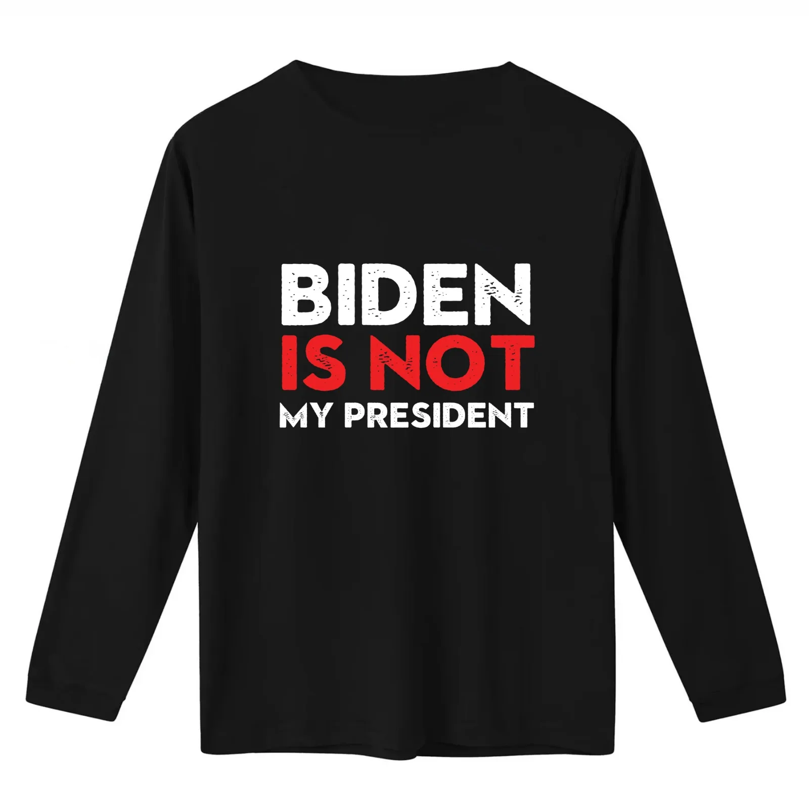 Biden is Not my President! T-Shirt Summer Casual Cotton Tee Oversized Streetwear Tops Vintage Graphic Print Unisex Men Women