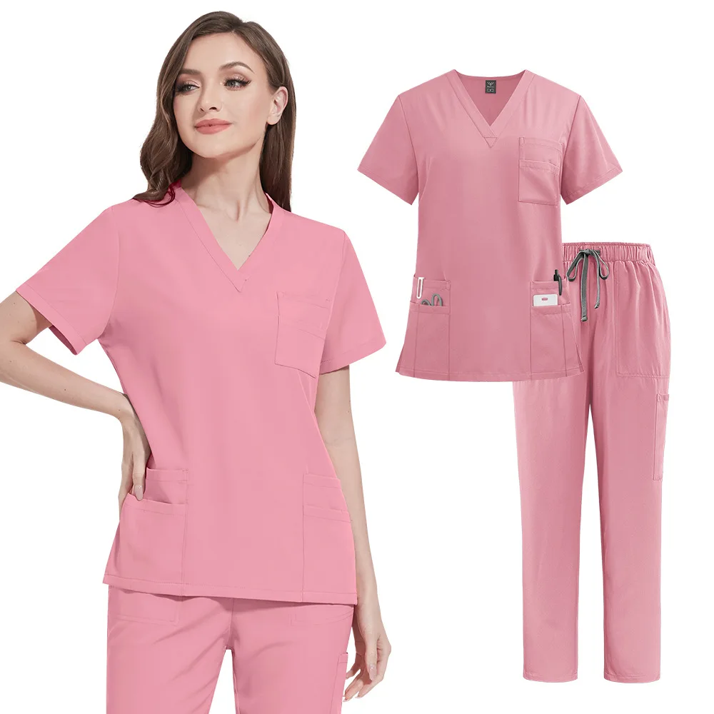 conjunto-classico-de-scrubs-para-enfermeiros-masculinos-acessorios-medicos-uniforme-cirurgico-odontologico-e-clinico-blusa-e-calca-roupa-de-trabalho-para-laboratorio