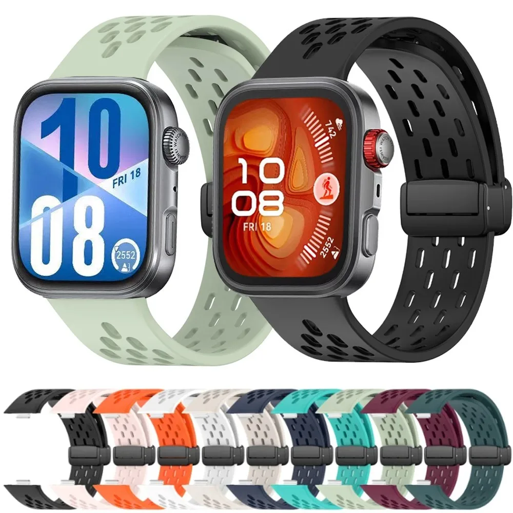 Weiches Silikonarmband für Huawei Watch Fit 4/3/4 Pro, magnetisches, bequemes Armband, Huawei Watch Fit 4/4 Pro Zubehör