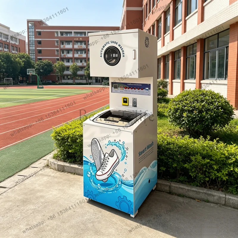 24H Unattended Automatic Shoe Washing Dehydration All-in-One Machine Shoe Brushing Washer for School Gym Public Area Customized