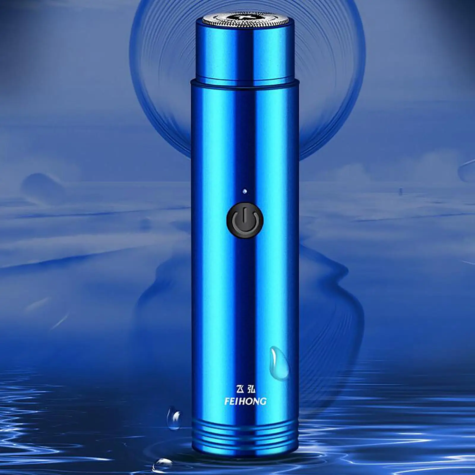 6xMini Электробритва Портативная Водонепроницаемая Легко чистится USB-зарядка Моющаяся Синяя