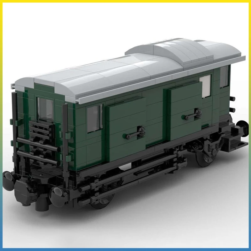 

MOC 270, город, универсальный поезд, автомобиль, багаж, модель отсека для автомобиля, сделай сам, креативная детская игрушка, подарок, технические строительные блоки