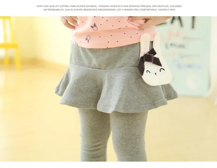 Baby Mädchen Leggings Frühling Herbst Kinder Spitzenrock-Leggings Niedliche Einfarbige Prinzessinnenkleidung 1-7 Jahre Kinderhosen – Detail 27