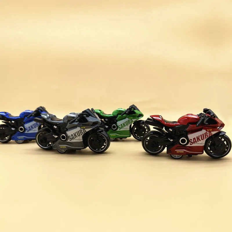 Moto Mini 1:32 Metal Sakura-V2 para Crianças e Adultos