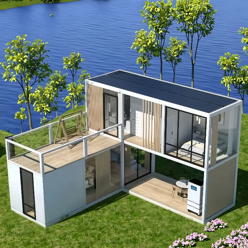 Customized New 20FT 40FT 3 Bedroom Luxury Living Home Prefab House Expandable Container Homes with Bathroom