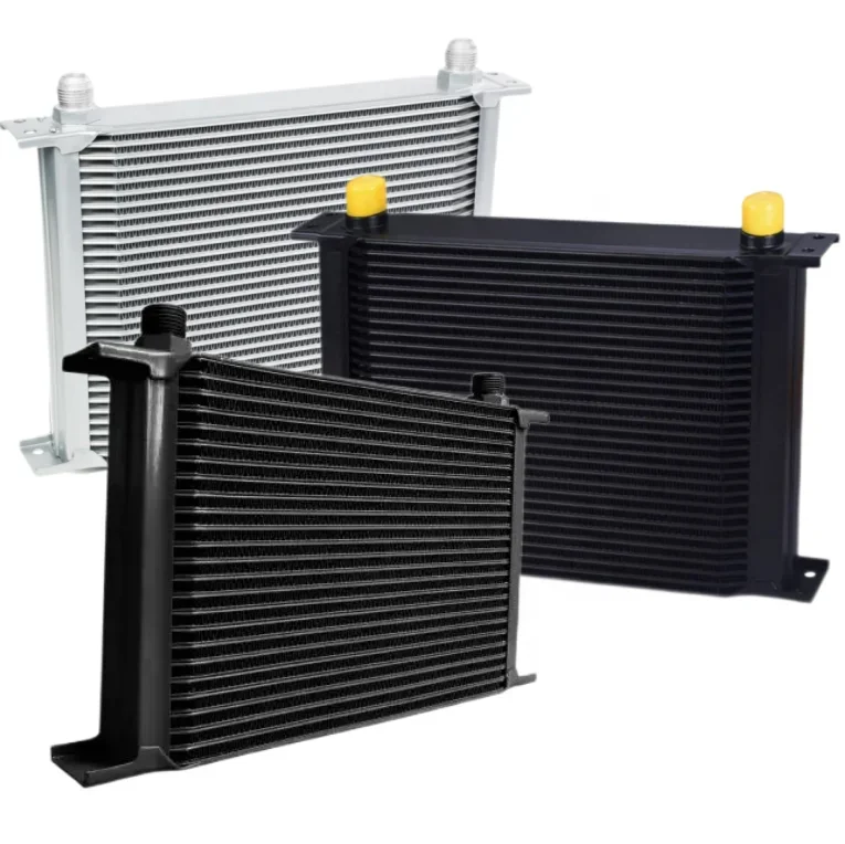 

Custom 25/30/40/50/60 row universal transmission engine oil cooler kit with sandwich plate fittings