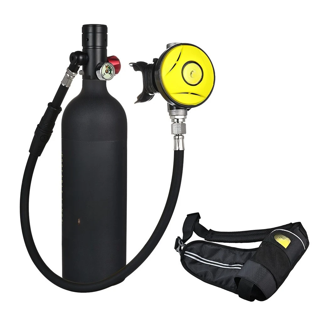 

New X4000Pro underwater breathing apparatus diving oxygen cylinder 1L capacity portable diving breathing apparatus