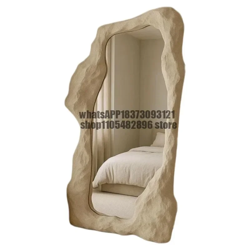 French floor-to-ceiling mirror artistic modeling customization full body irregular clothing store decorative dressing special