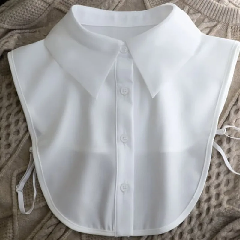 

Хлопковый универсальный съемный воротник-стойка для рубашки, фальшворотник, декоративный воротник для женских топов и одежды