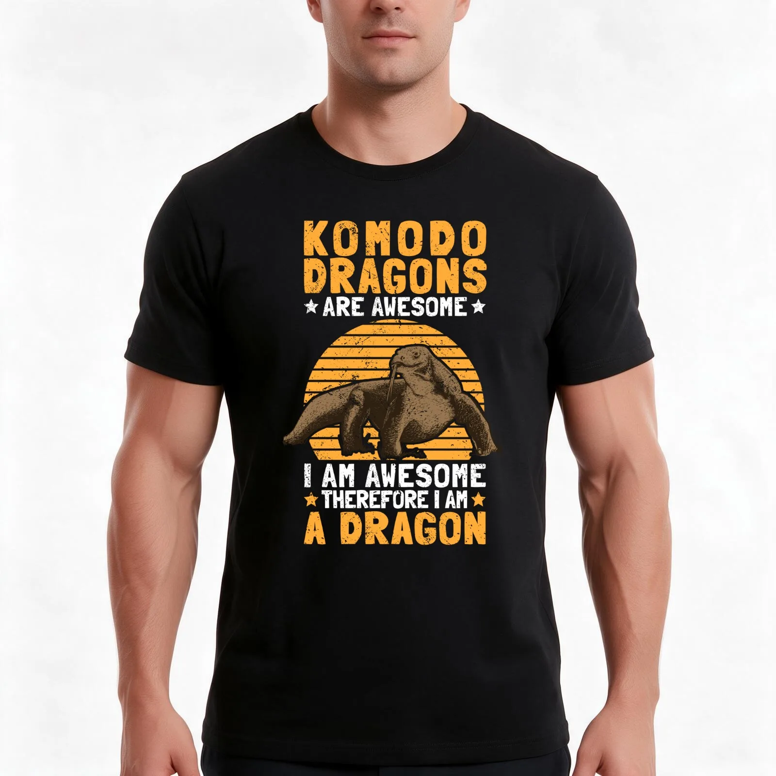 Komodo dragons are fantastic monitor lizards Komodo dragons T-Shirt, Summer Casual Cotton Tee, Oversized Streetwear Tops