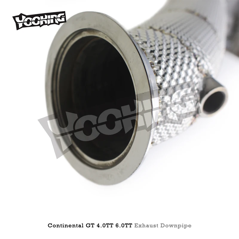 Custom Exhaust Header Downpipe For Bentley Continental GT 4.0TT/6.0TT 2020-2024 Engine SS304 Free Flow Pipe Exhaust System