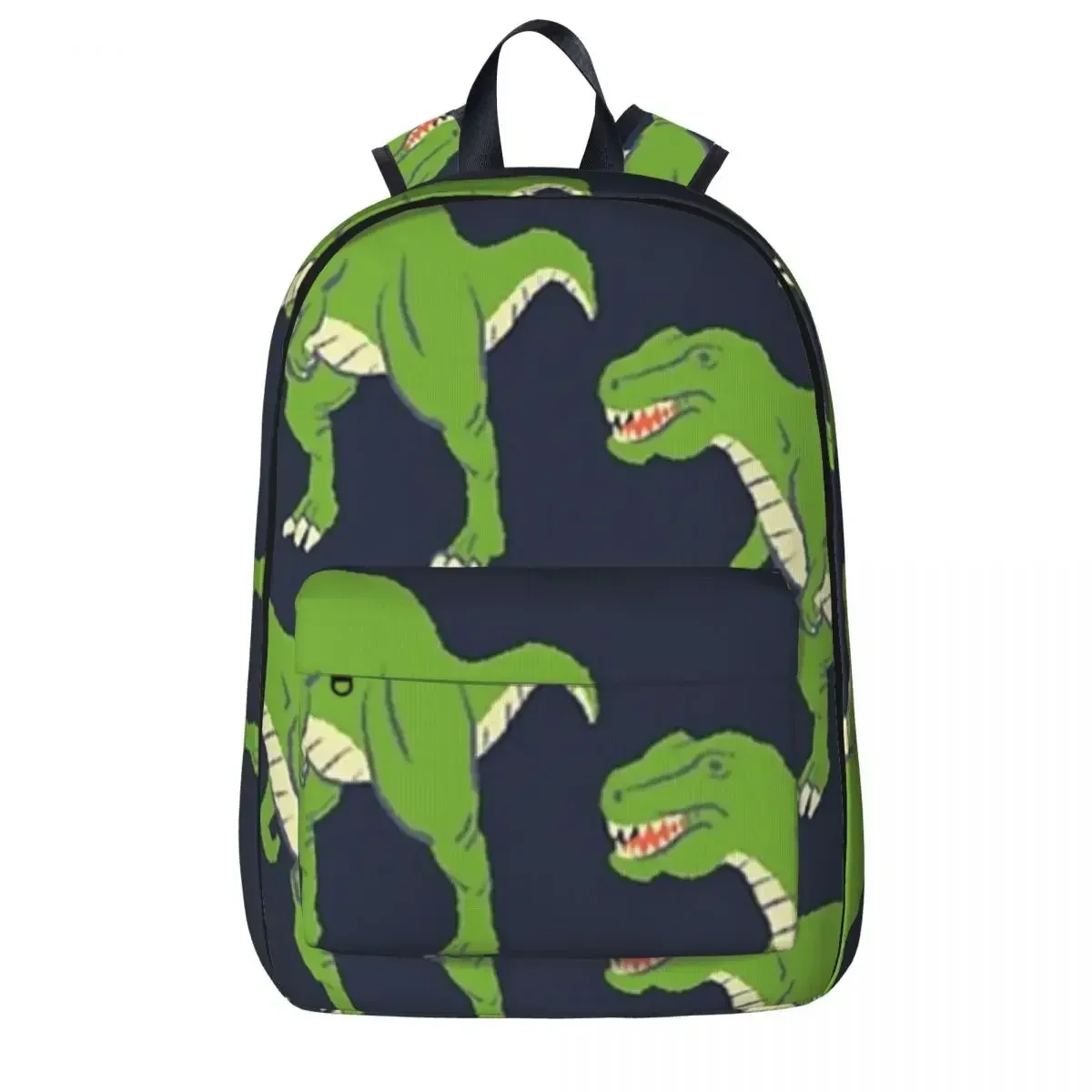 Green T-Rex Woman Backpacks Boys Girls Bookbag Fashion Students School Bags Portability Laptop Rucksack Shoulder Bag