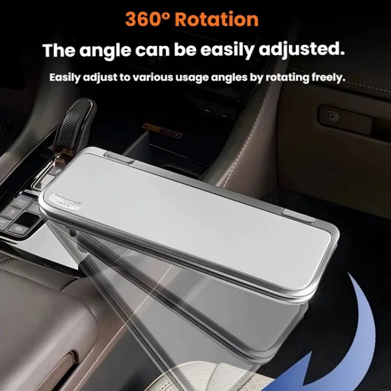360° Rotating Folding Cup Holder Table, Steering Wheel Tray, Car & Laptop Desk - Car Accessories for Women & Men