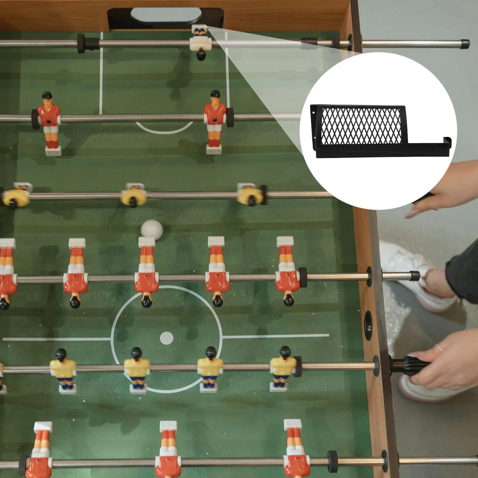 

2Pcs Table Soccer Ball Storage Box Lightweight Compact Foosball Accessories for Home Room Play Parent Child Interaction Gear