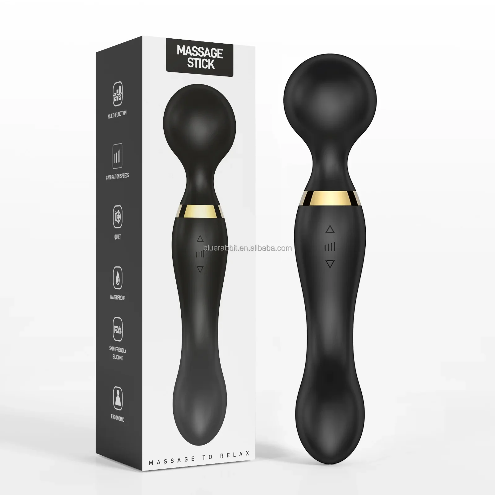 GOFLYING Muscle Relaxation Vibrating Wands Wholesale Body Massager Handheld Clitoris Sex Toys USB Recharge Wand Vibrators