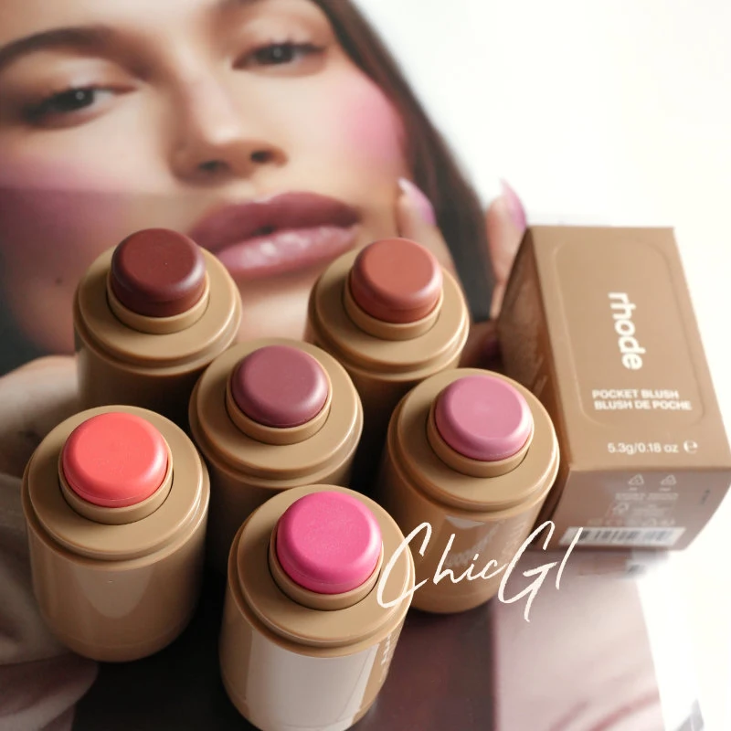 

Rhode Pocket Blush Stick Lip And Cheek Hydrating Stick Natural Rouge Powder Blush Cream Lipstick Cheek Easy To Apply Color