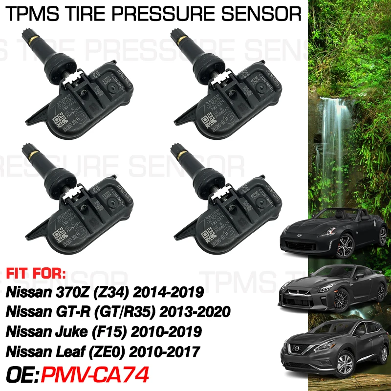 

PMV-CA74 For Nissan 370Z 2014-2019 Nissan GT-R 2013-2020 Nissan Juke F15 2010-2019 Leaf 2010-2017 433MHz Tire Pressure Monitor