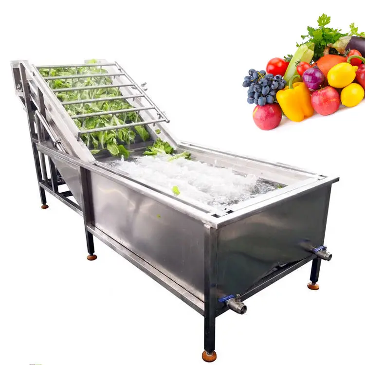 air Bubble Washing Machine Used for Vegetable Fruit Cleaning  Chicken Washing Cleaning Machine Frozen Food Machine