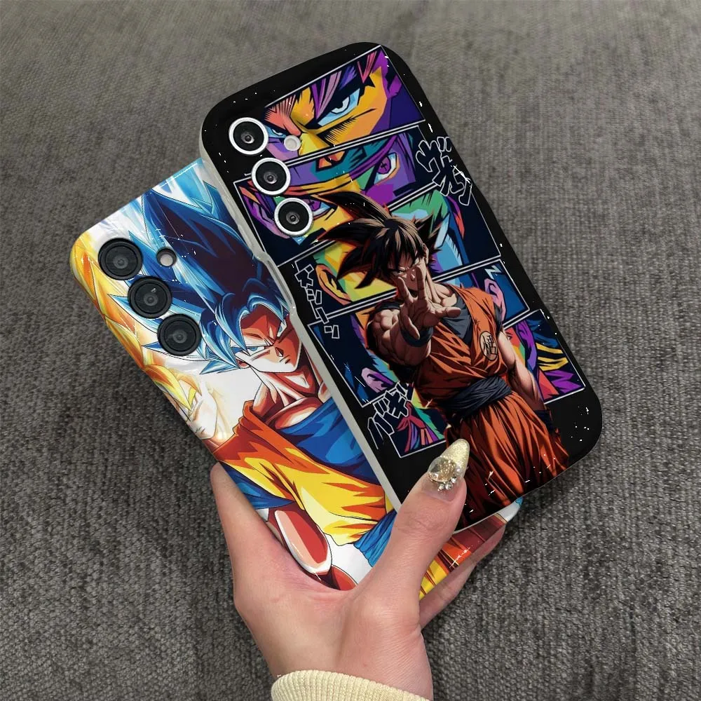 

Cartoon Blue Hair Warrior For Samsung Galaxy A03 A04 A04e A04s A05 A05s A06 11 A 12 13 14 15 16 Wave Oil Film Phone Case