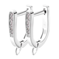 Juya DIY Women Fashion Dangle Earrings Making Material Handmade Fasteners EarWire Clasp Earring Hook Accessories Supplies